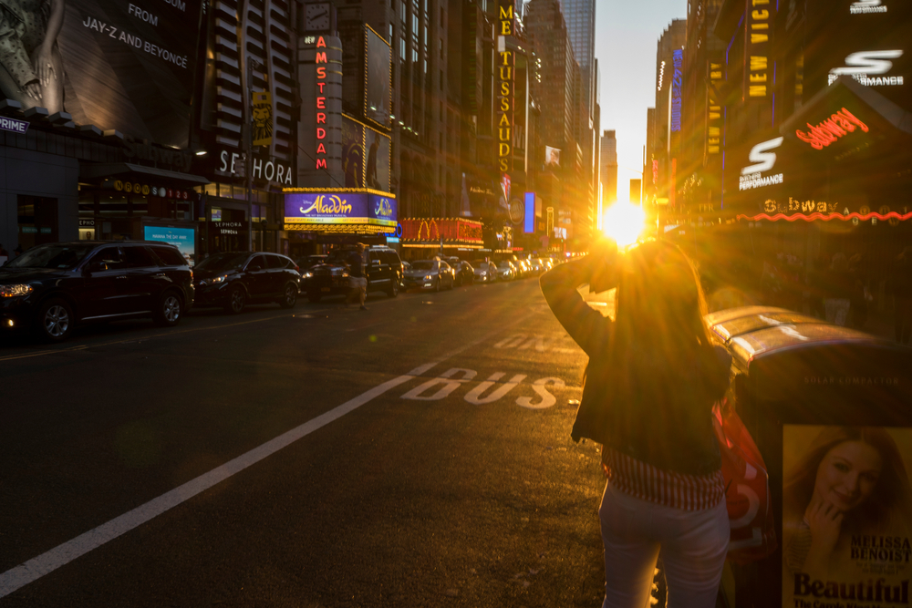 Sunset in New York City