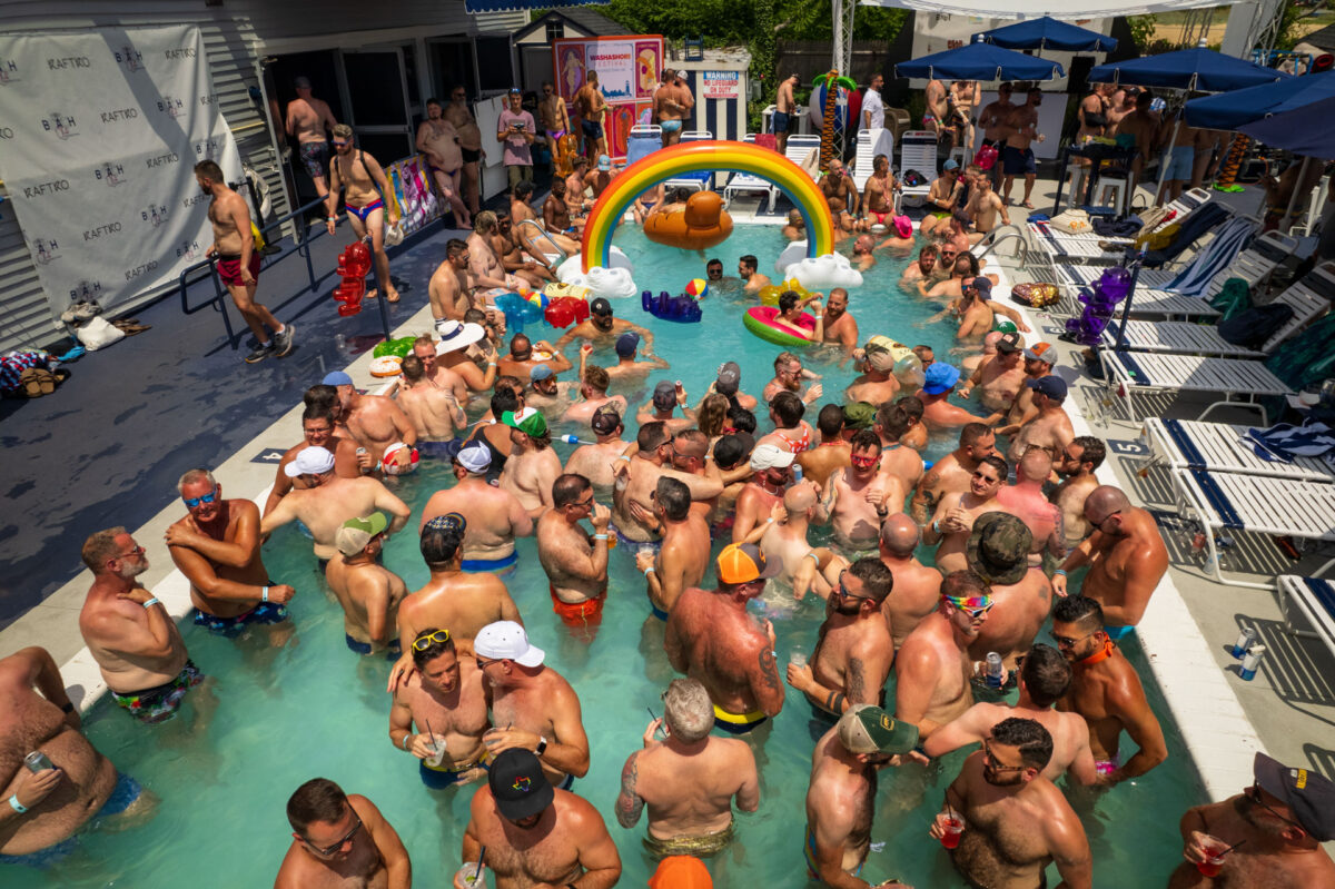 Otter Pop Pool Party attendees at Provincetown Bear Week