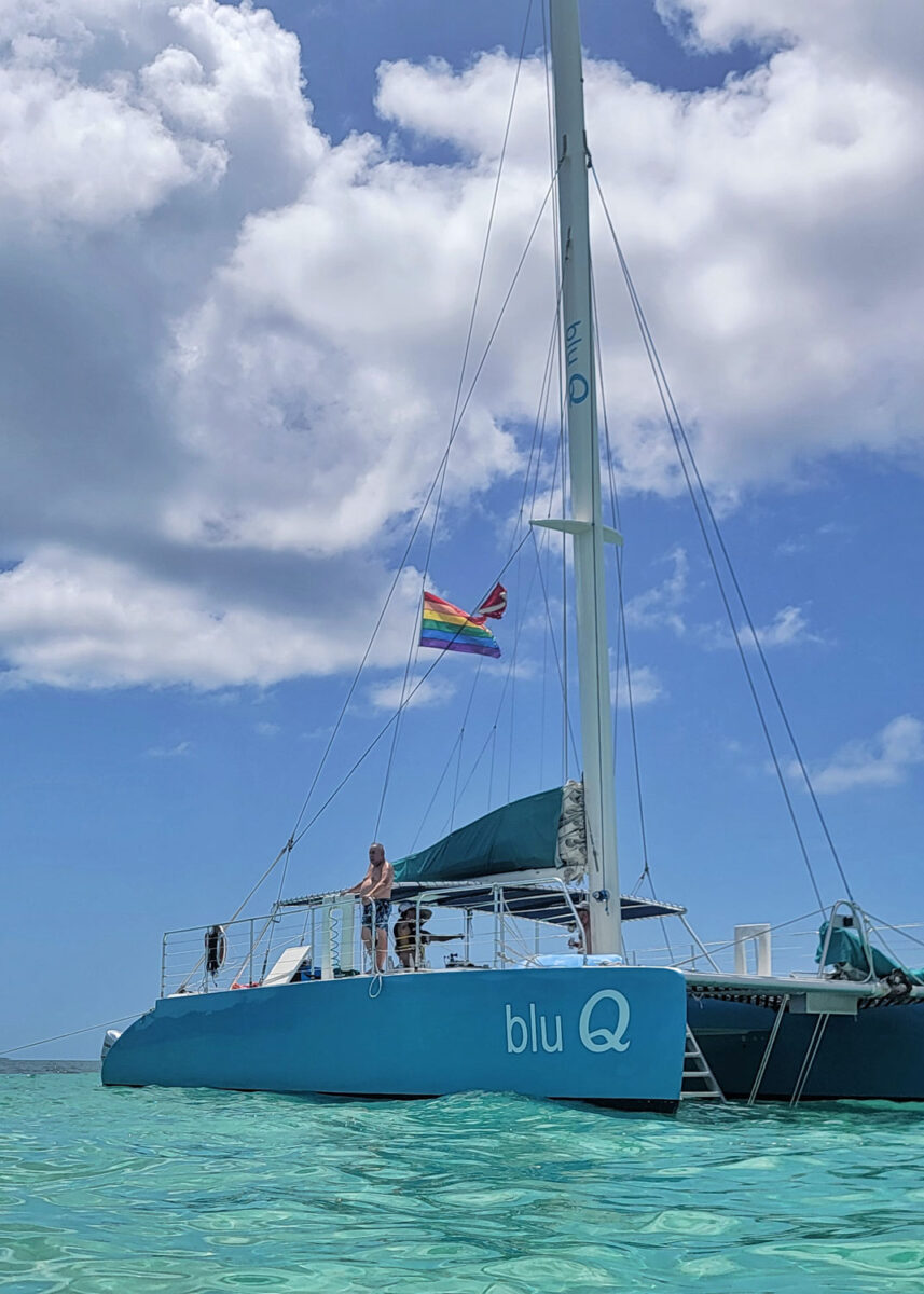 BluQ yacht on the water.