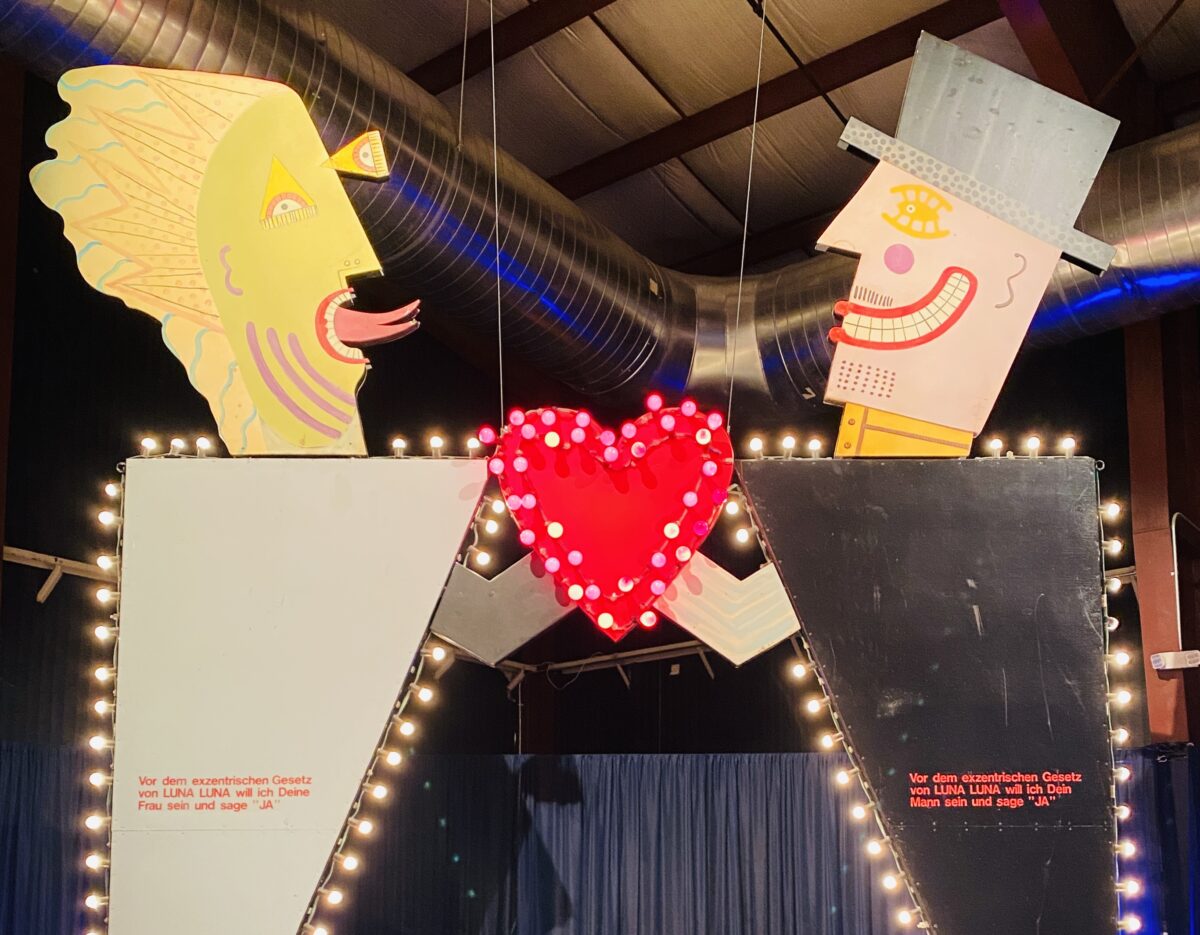 The canopy for Andrés Heller's 'Wedding Chapel.'