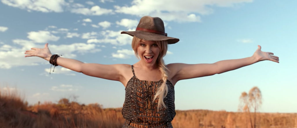 Kylie Minogue wants you to visit Australia (Image: Tourism Australia)