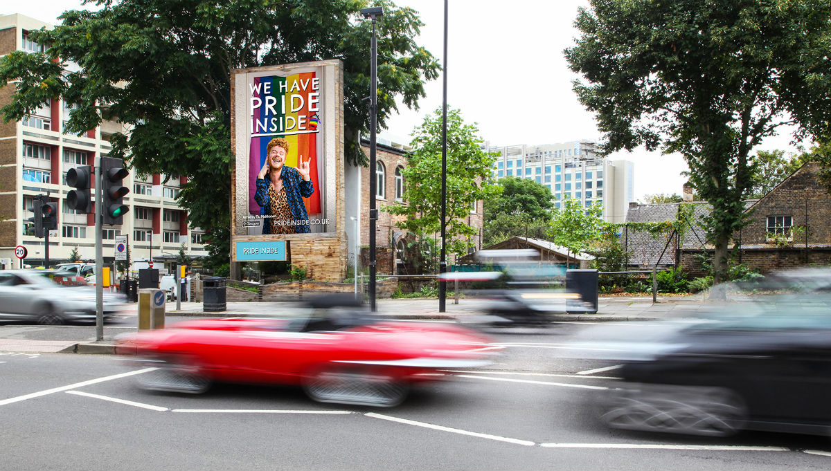 A Pride Inside digital billboard
