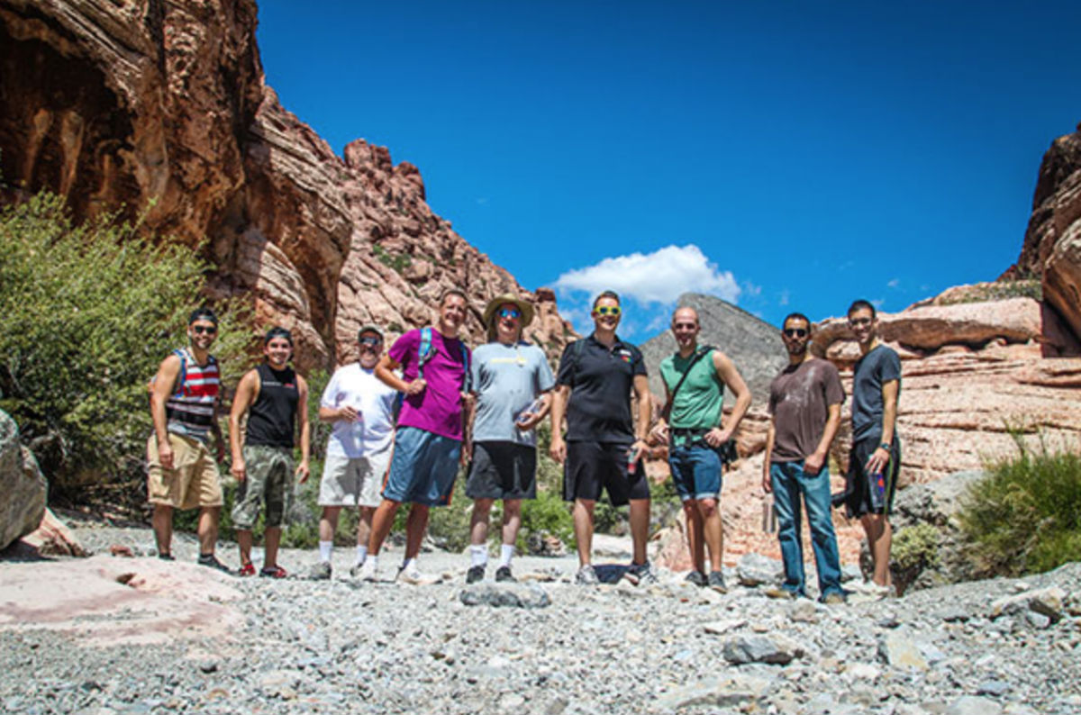 A past hiking trip organized by Las Vegas Pride