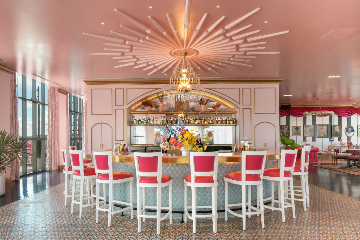 The bar at White Limozeen, Graduate Nashville Hotel