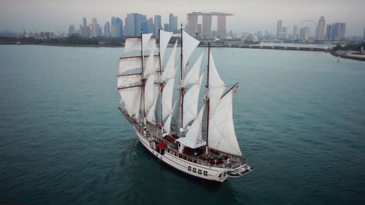 Royal Yacht Albatross in Singapore