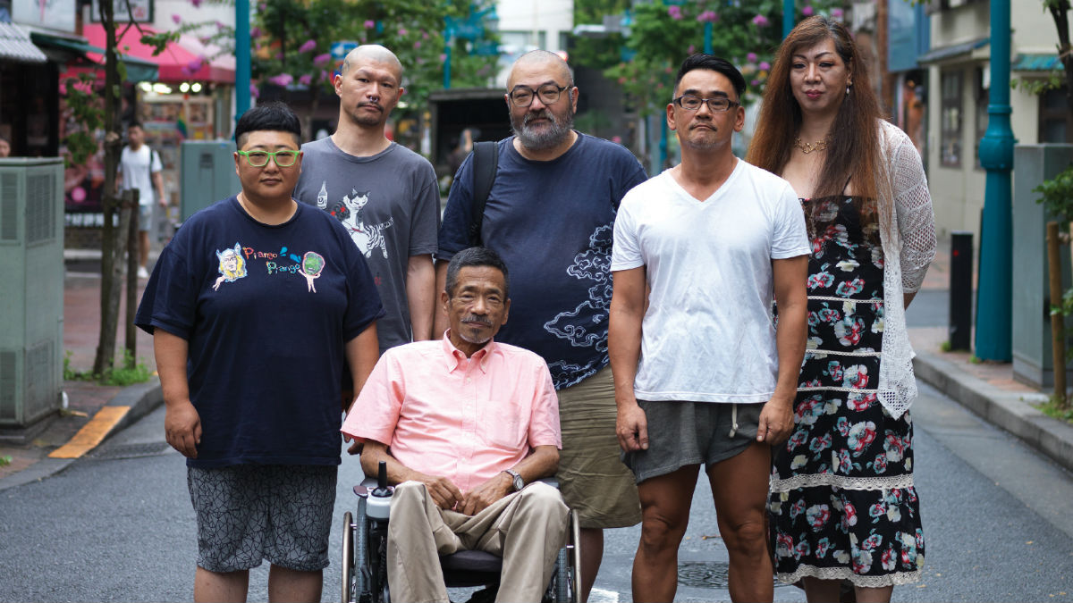 Nogi Sumiko, Atsushi Matsuda, Hiroshi Hasegawa, Gengoroh Tagame, Akira the Hustler, and Tomato Hatakeno