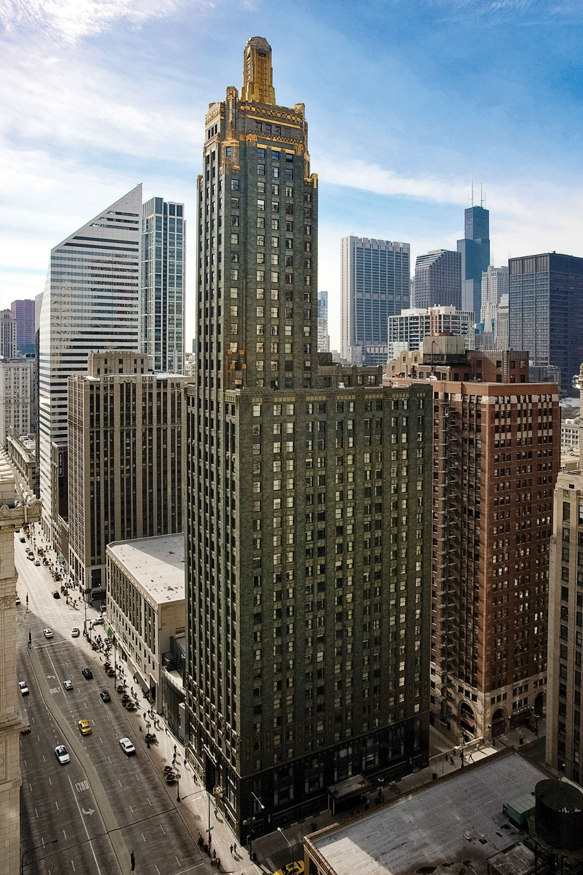 The exterior of the Pendry Chicago