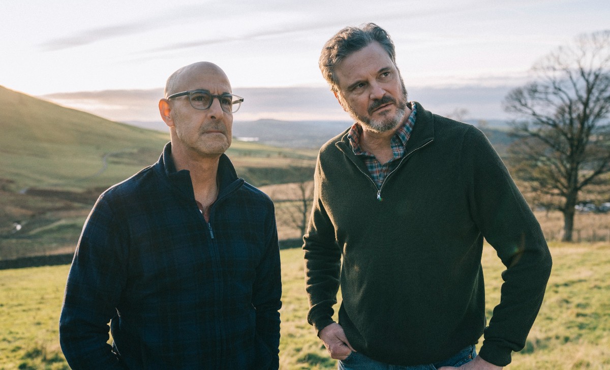 Stanley Tucci and Colin Firth in Supernova, shot in the Lake District