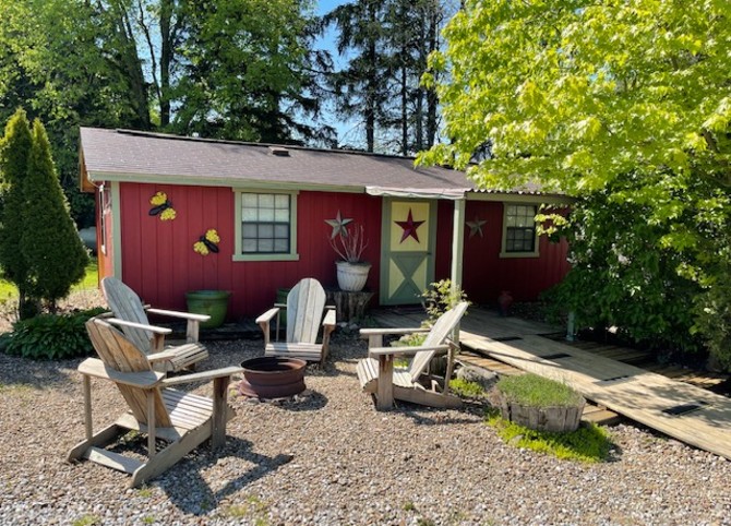 A bunkhouse at gay campground Freedom Valley