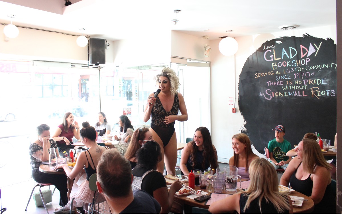 Drag brunch at Glad Day in Toronto, Canada