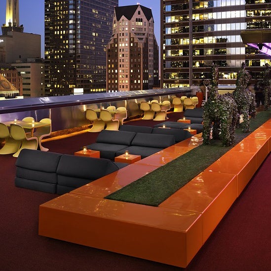 The rooftop patio at The Standard, Downtown LA