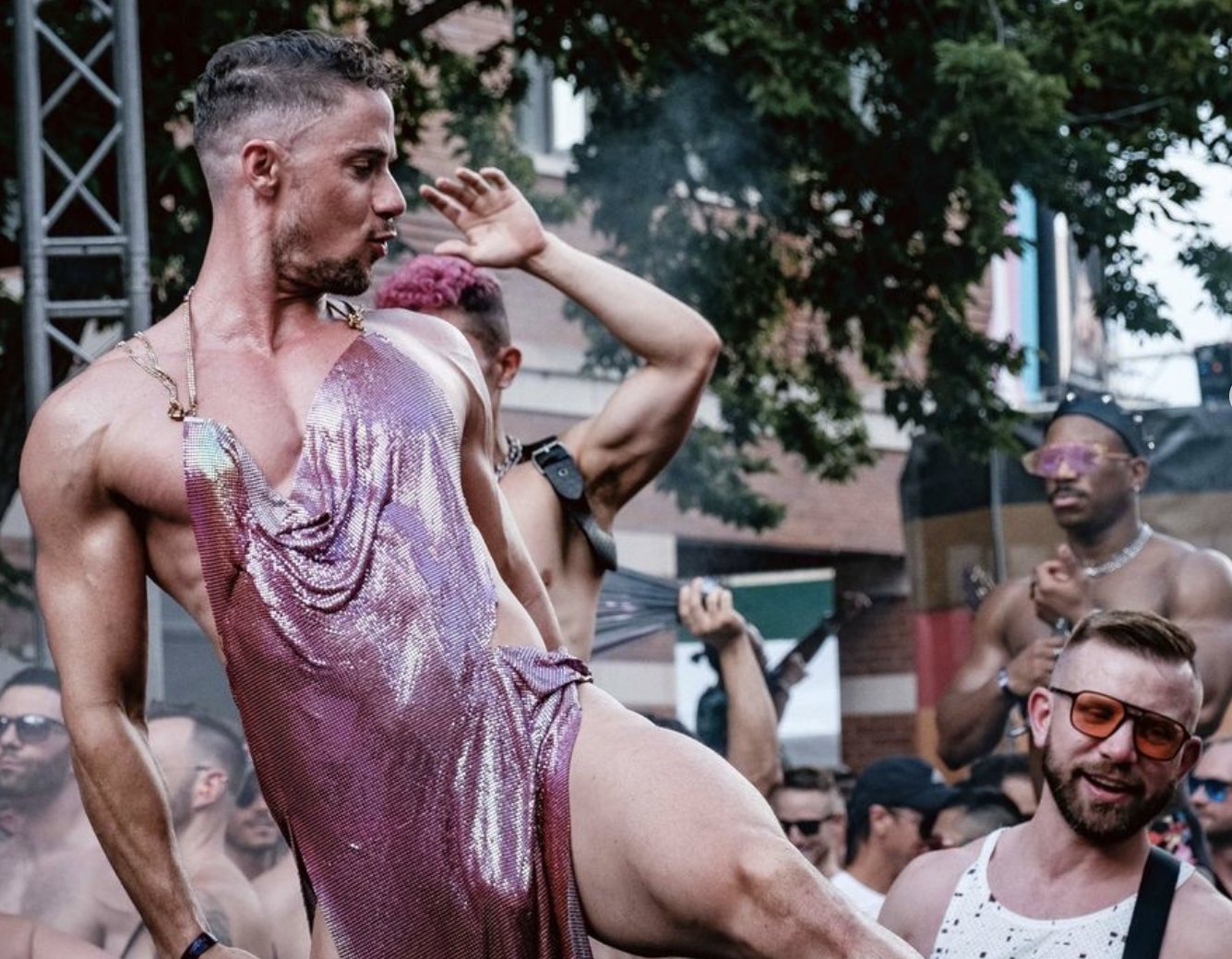 Market Days in Pink Dress