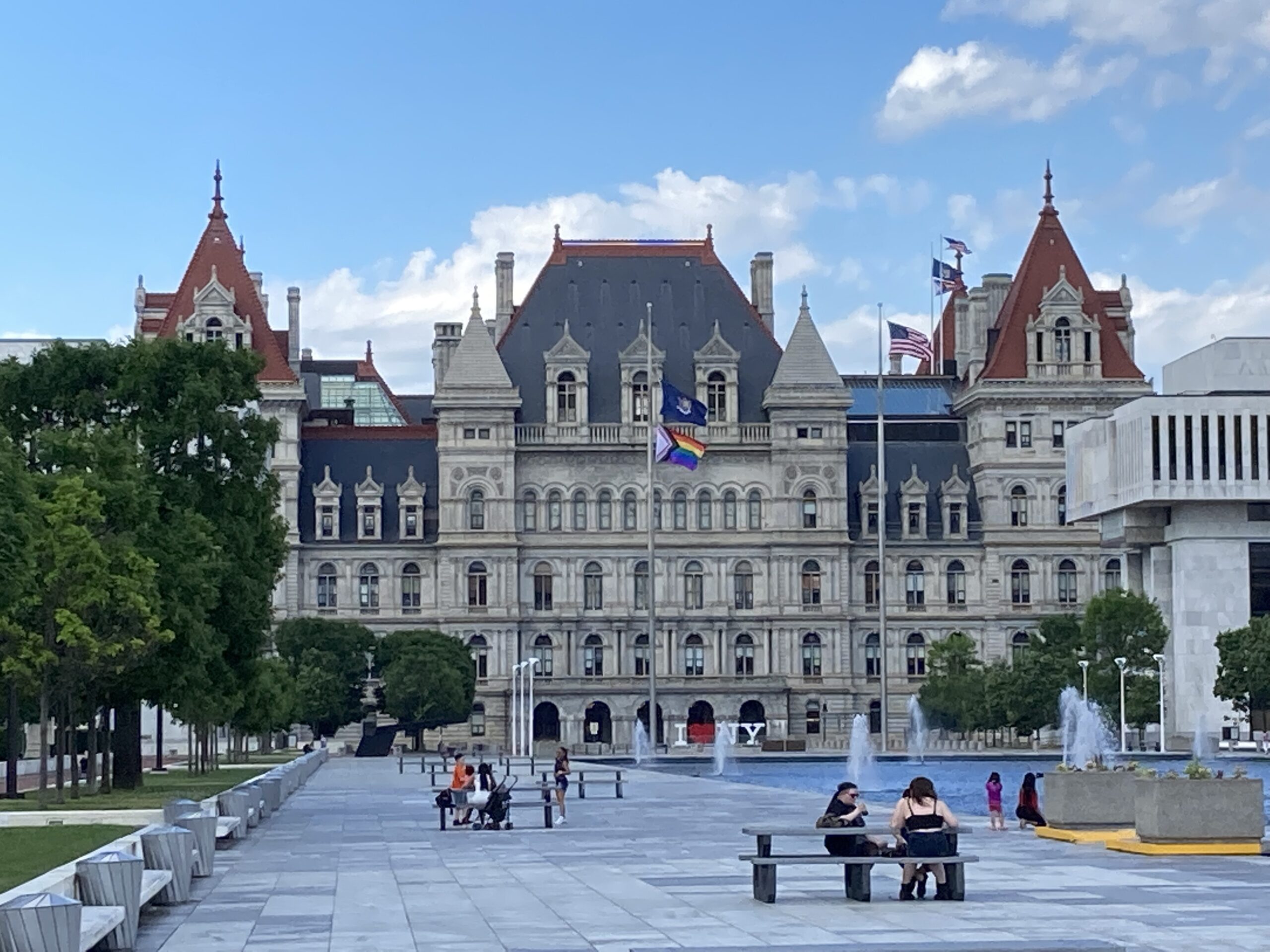 The Rainbow Flag  Visit the Empire State Plaza & New York State Capitol